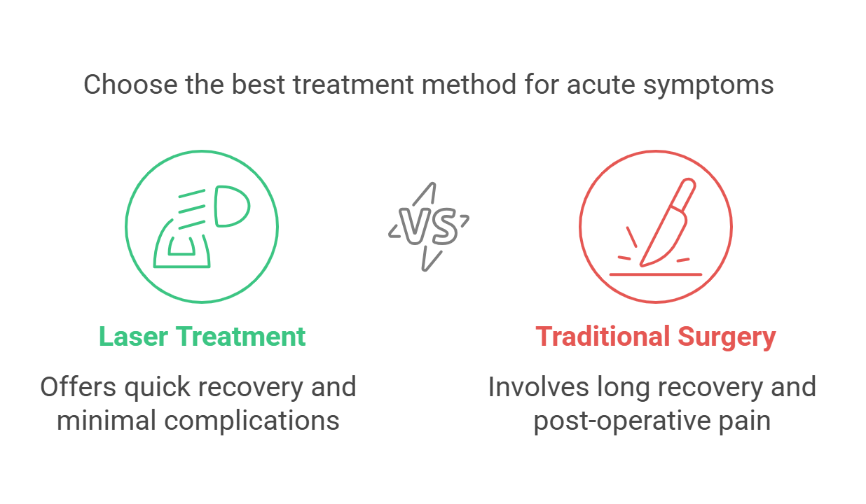 laser vs traditional treatment
