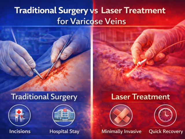 Traditional Surgery vs Laser Treatment for Varicose Veins