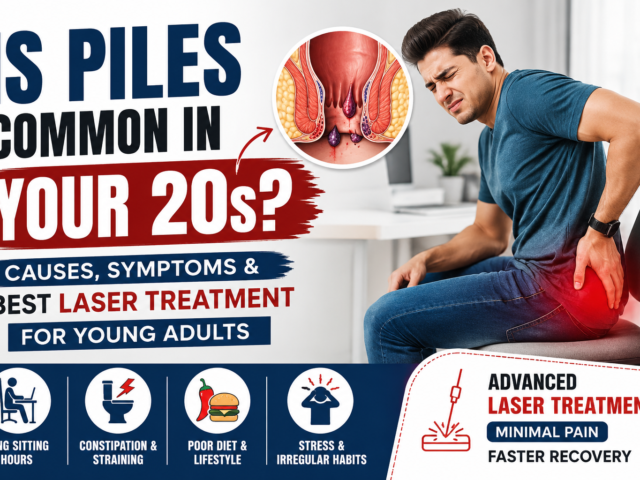 Is Piles Common in Your 20s? Causes, Symptoms & Best Laser Treatment for Young Adults